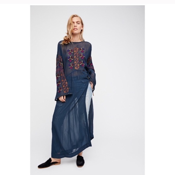 Free People Floral Maxi Top. - Picture 5 of 5